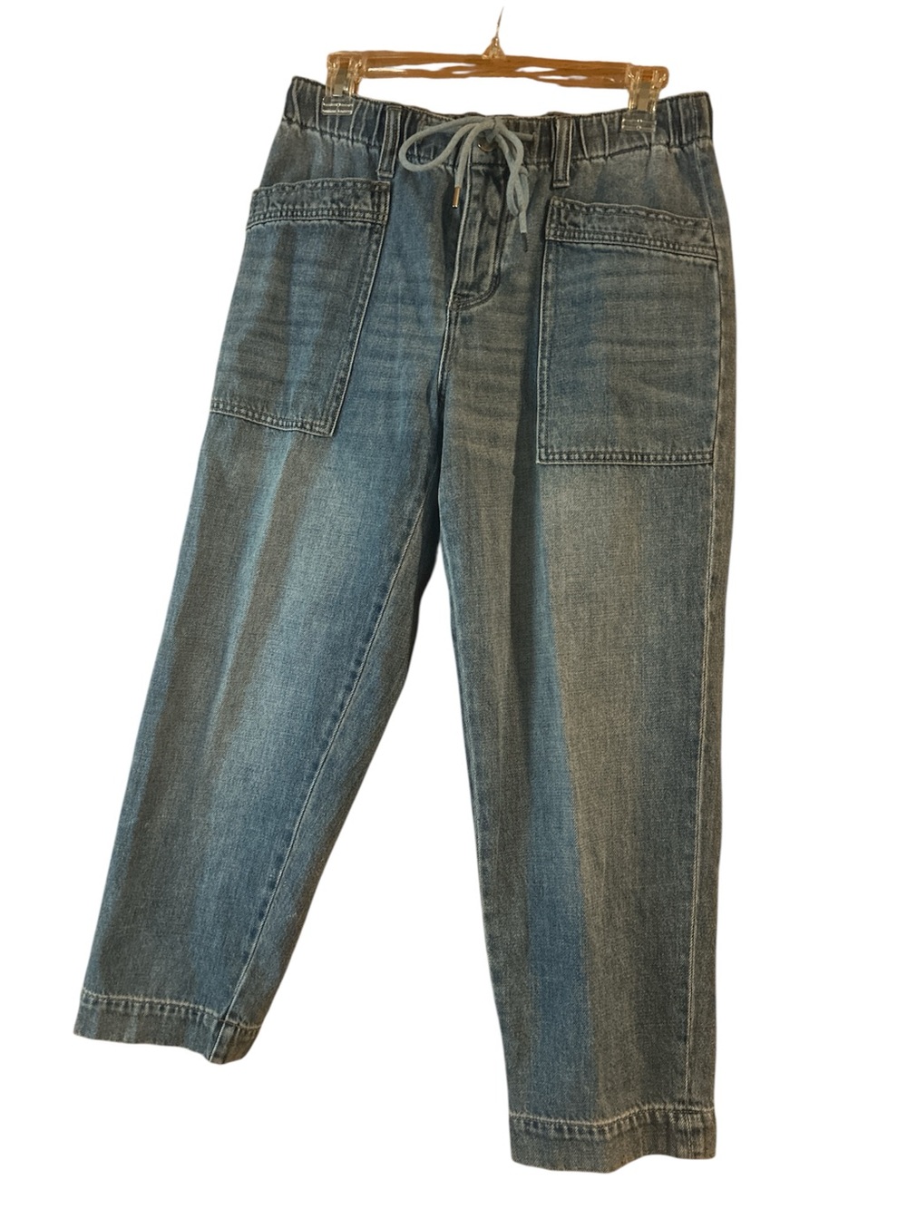 Liverpool Cropped Wide Leg Jeans | Size 6